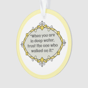 Vrede in diep water ornament
