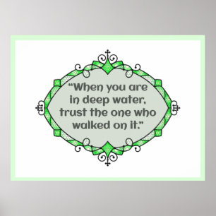 Vrede in diep water poster