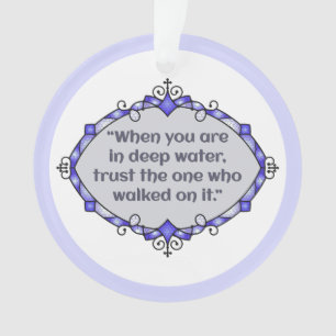 Vrede in diepe wateren ornament