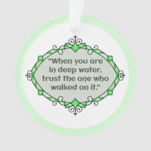 Vrede in diepe wateren ornament