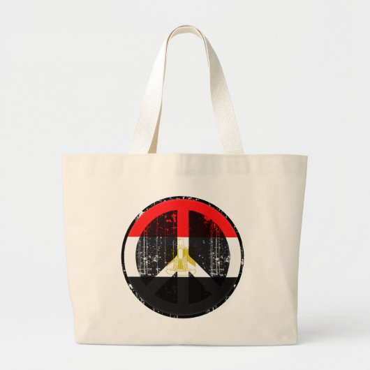 Vrede in Egypte Grote Tote Bag (Voorkant)