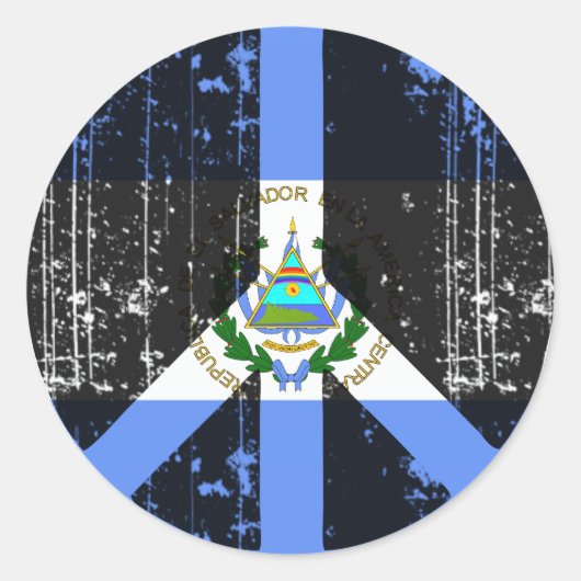 Vrede in El Salvador Ronde Sticker (Voorkant)