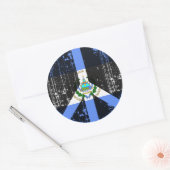Vrede in El Salvador Ronde Sticker (Envelop)