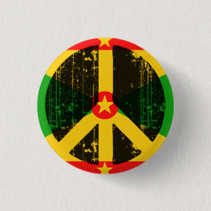 Vrede in Greneda Ronde Button 3,2 Cm