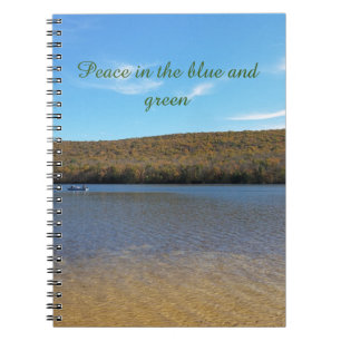 Vrede in het Blauw en Groen Tijdschrift Notitieboek