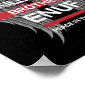 Vrede in het Hood | Einde Pistool geweld | Onderwi Poster (Hoek)