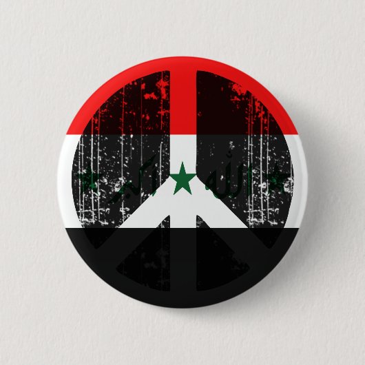 vrede in Irak Ronde Button 5,7 Cm (Voorkant)