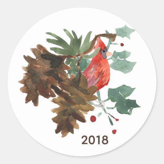 Vrede in Natuur Gepersonaliseerd Sticker (Voorkant)