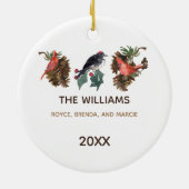 Vrede in Natuur Kerst Gepersonaliseerd Ornament (Achterkant)