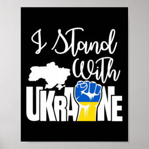 Vrede in Oekraïne Ik sta achter Oekraïne Poster