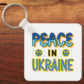 Vrede in Oekraïne Sleutelhanger (Voorkant)