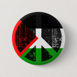 Vrede in Palestina Ronde Button 5,7 Cm