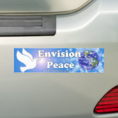 Vrede in zicht bumpersticker (Op auto)