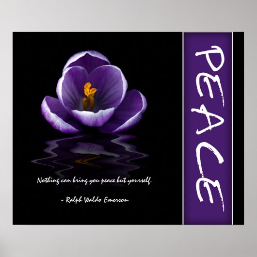 Vrede Inspirerend Poster (Voorkant)