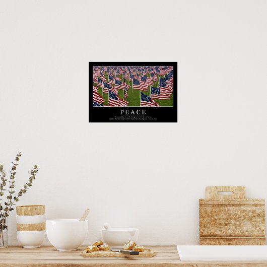 Vrede: Inspirerend prijsopgave 2 Poster (Keuken)