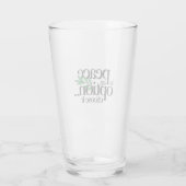 Vrede is een keuze glas (Achterkant)