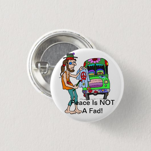 Vrede is geen harde Button (Voorkant /achterkant)