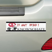 VREDE IS NIET DOOD B.S. BUMPERSTICKER (Op auto)