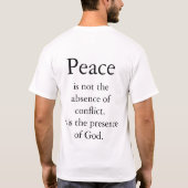Vrede is niet t-shirt (Achterkant)