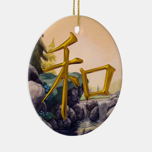 Vrede - Japans symbool - SRF Keramisch Ornament (Rechts)