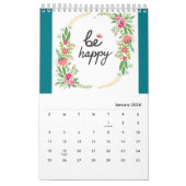 Vrede, kalender, yoga, energie, chic, zen, buddha, kalender (Jan 2026)