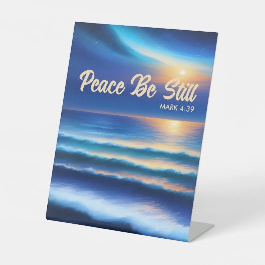 Vrede kan nog steeds voetstuk teken reclamebord met voetstuk (Voorkant)