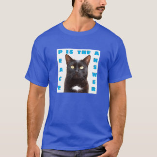 Vrede - kat (donker) T-shirt