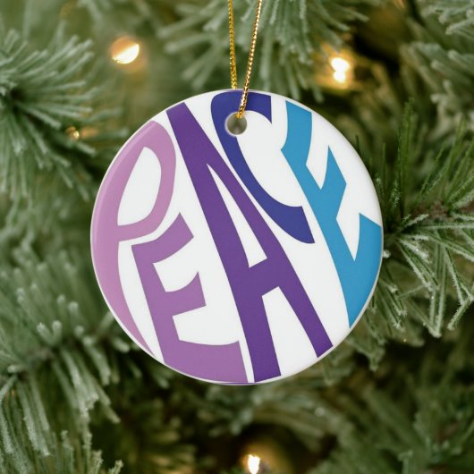 VREDE KERAMISCH ORNAMENT (Boom)
