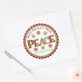 Vrede Kerstmis Gift Stickers (Envelop)