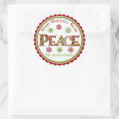 Vrede Kerstmis Gift Stickers (Tas)