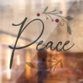 Vrede kerstvenster of wandkoeling raamsticker (Vel 2)