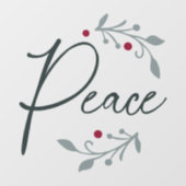 Vrede kerstvenster of wandkoeling raamsticker (Vel)