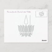 Vrede komt uit de Briefkaarten van de boeddha - pr (Achterkant)