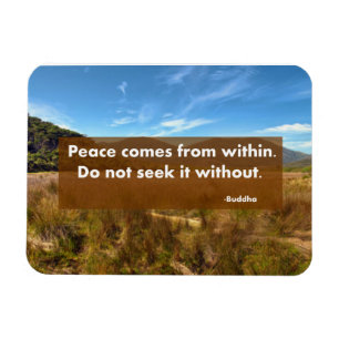 Vrede komt van binnenuit magneet