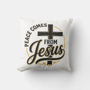 Vrede Komt Van Jezus Christelijk Kruis Shirt Kussen