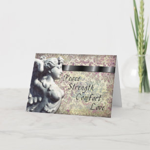 Vrede, kracht, comfort, liefdessympathiekaart kaart