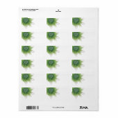 Vrede l Mooie Groene Lotus Blank Labels (Full Sheet)