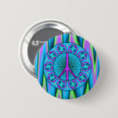 Vrede ~ Leaf Ronde Button 5,7 Cm (Voorkant /achterkant)