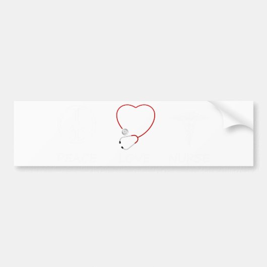 vrede liefde43 bumpersticker (Voorkant)
