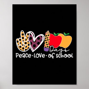 Vrede Liefde 100 dagen school Poster
