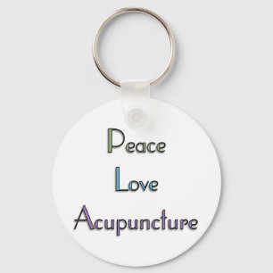 Vrede, liefde, Acupunctie Sleutelhanger