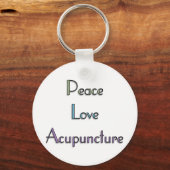 Vrede, liefde, Acupunctie Sleutelhanger (Voorkant)