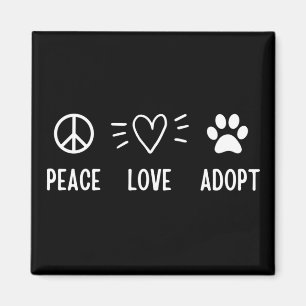 Vrede Liefde Adopteer Magneet