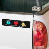 Vrede, liefde, adoptie- Bumpersticker (Op Truck)