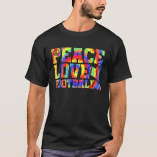 Vrede Liefde Amerikaans Voetbal Cool Hippie Manne T-shirt