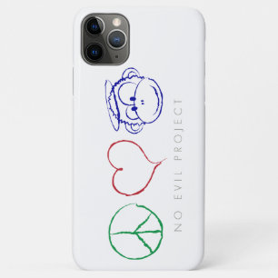 Vrede, Liefde, Apen Phonehoesje - Grote Camera iPhone 11 Pro Max Hoesje