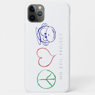 Vrede, Liefde, Apen Phonehoesje - Grote Camera iPhone 11 Pro Max Hoesje