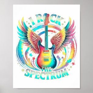 Vrede Liefde Autisme Wereldtour Rock Het Spectrum Poster