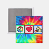 Vrede, liefde, Badminton Magneet (Voorkant / Achterkant)