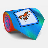 Vrede, liefde, banners stropdas (Opgerold)